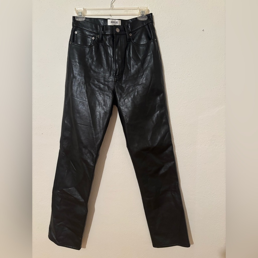 Agolde 90’s straight leather pants